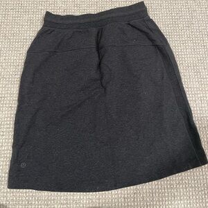 Lululemon Start Anew Skirt Heathered Black Size 6